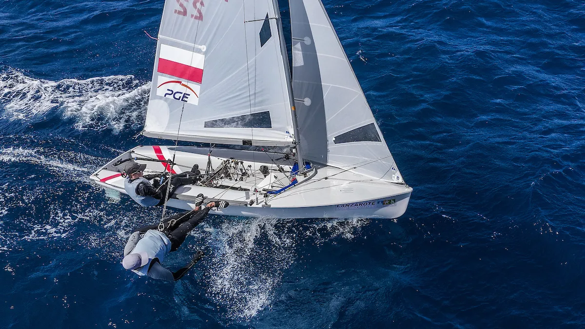 Balans na trapezie z góry — Lanzarote International Regatta 2025
